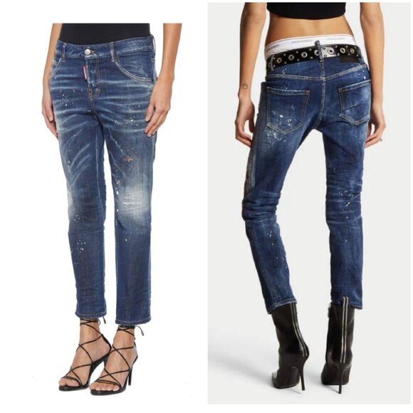 Dsquared2 Cool Girl Crop Skinny Jeans (EUR 38) - Picture 3 of 16